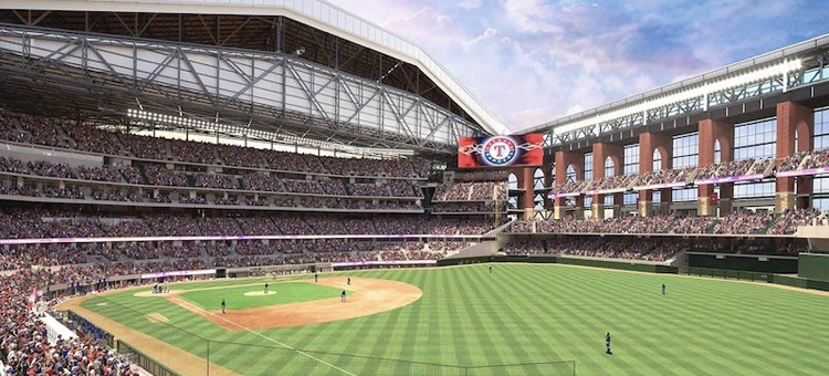 Texas Live! - Texas Rangers' Globe Life Field progresses toward its 2020  completion date