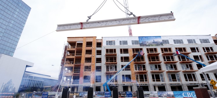 Cordish and Texas Rangers Celebrate Topping Off of Luxury Apartments in Arlington Entertainment District  